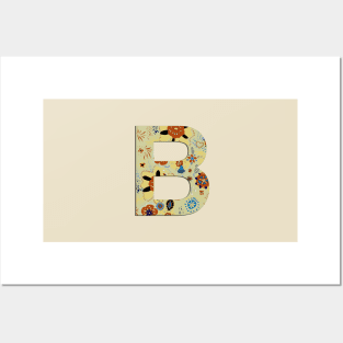 Monogram letter B Posters and Art